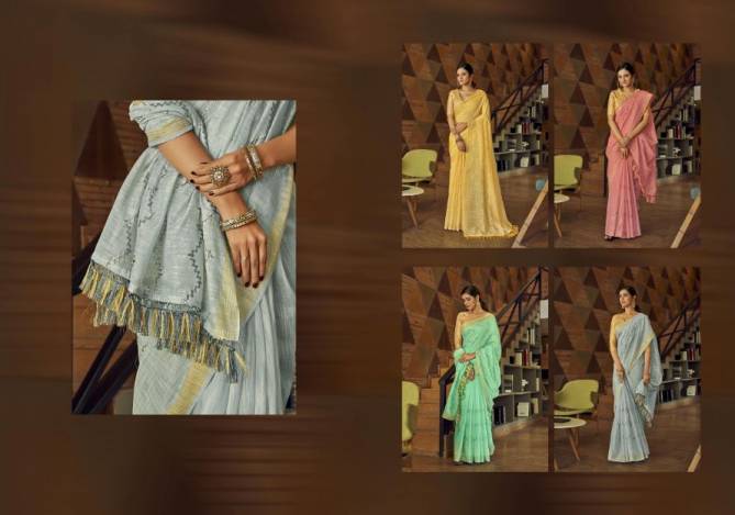 Ynf Gulbadan Silk Ethnic Wear Cotton Weaving Pattern Saree Collection